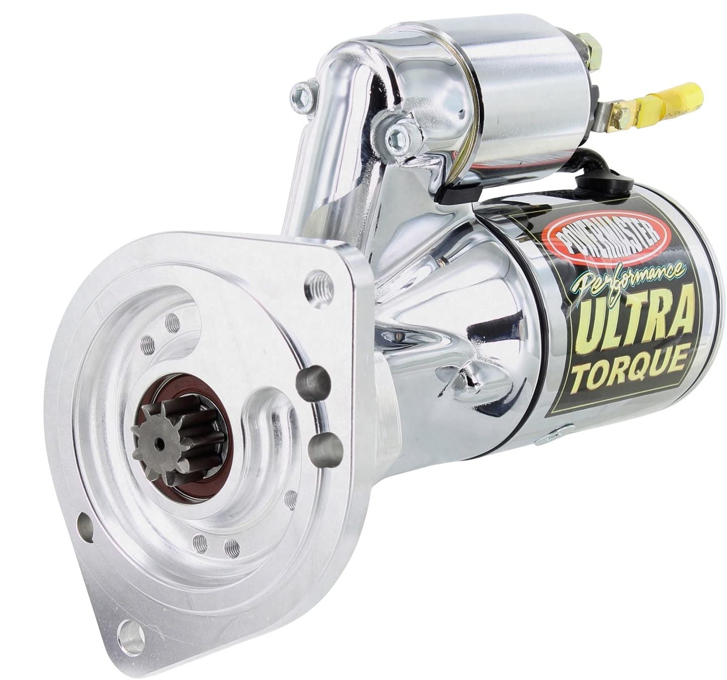 Powermaster 19405 Chrome Alternator (Ultra [BB] with billet Black 351M-400-429-460 2.5kw)