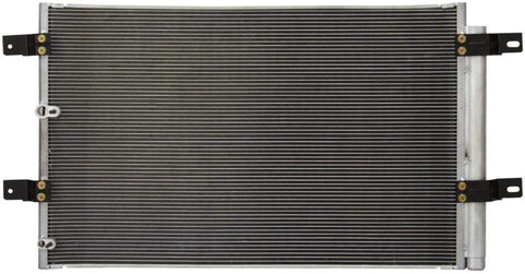 VioletLisa All Aluminum Air Condition Condenser 1 Row Compatible with 2007-2010 Edge 2007-2010 MKX Without Oil Cooler