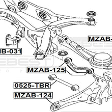 FEBEST MZAB-125 Arm Bushing for Rear Track Control Rod