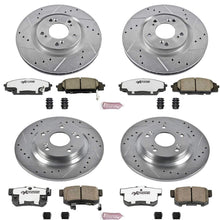 Power Stop K2277-26 Front & Rear Z26 Street Warrior Brake Kit Honda