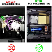 AAIWA Center Console Tray Organizer for Jeep JL, Organizer Insert Tray Replacement for 2018-2019 Jeep Wrangler JL/JLU 2020 Jeep Gladiator Truck, Armrest Box Secondary Storage