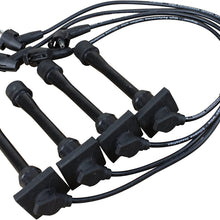 AIP Electronics Premium Ignition Spark Plug Wire Set Compatible Replacement For 1993-1997 Toyota Celica Corolla Geo Prizm 1.8L Oem Fit PWJ111