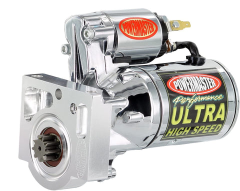 Powermaster 19451 Chrome Alternator (Ultra HS Pont & Olds V8 1965-81 exc.301 with billet Black 2.2kw)