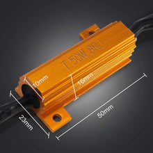 Light Load Resistor Adapter,H8/H11 50W 8 ohm LED Resistor, Led Headlight Decoder, Warning Canceller Adapter Error Free Load Resistor 2PCS