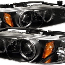 Spyder 5011718 Pontiac Grand Prix 97-03 1PC Projector Headlights - LED Halo - Black - High 9005 (Included) - Low H1 (Included)