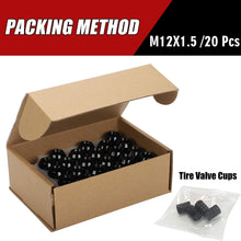 Flycle 20PCS 1.4 inch Black 12x1.5 Closed End Bulge Acorn Lug Nuts - Cone Seat - 19mm Hex Wheel Lug Nut for Acura Integra Buick Cadillac Chevrolet Chrysler Dodge Ford GMC Honda Hyundai Lexus