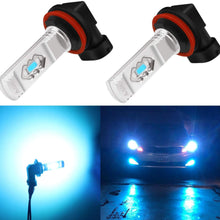 Alla Lighting 3600lm Xtreme Super Bright H11 LED Bulbs H11 Fog Light High Illumination ETI 56-SMD LED H11 Bulb H8 H16 H11 Fog Lights Lamp Replacement - 8000K Ice Blue