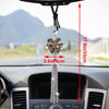 H&D Crystal Maple Leaf Car Pendant Lucky Hanging Rearview Mirror Ornament Car Interior Decor Accessories