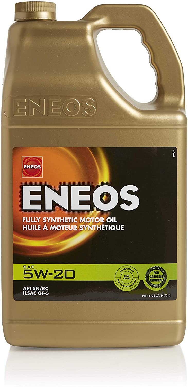 ENEOS 5W-20 Fully Synthetic Motor Oil, 5 Quart (Pack of 1)