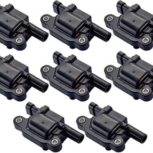 ENA Pack of 8 Ignition Coils Compatible with Cadillac Chevy GMC Pontiac G8 Grand Prix H3 Tahoe Yukon Silverado Impala Trailblazer Avalanche 5.3L 6.0L V8 12611424 12570616 8125706160 D510C (8)