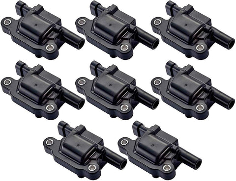 Pack of 8 Ignition Coils for - Cadillac Chevy GMC Pontiac - G8 Grand Prix H3 Tahoe Yukon Silverado Impala Trailblazer Avalanche 5.3L 6.0L V8-12611424 12570616 8125706160 D510C