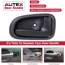 AUTEX 4pcs Black Interior Door Handles Compatible with Toyota Corolla 1993-1997 Door Handles Front Rear Left Right Door Handles Driver Passenger