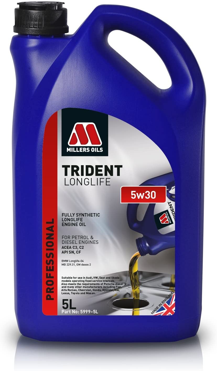 Millers Oils Trident Longlife 5w30 Full Syn 5 L Container