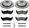 Power Stop K6181 Rear Brake Kit with Drilled/Slotted Brake Rotors and Z23 Evolution Ceramic Brake Pads