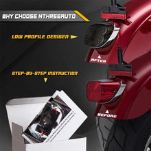 NTHREEAUTO Smoked LED Tail Light Brake Turn Signal Light Low Profile Taillights Compatible with Harley Road King, Sportster 883 1200, FXDL, FLST, Electra Road Glide, Dyna