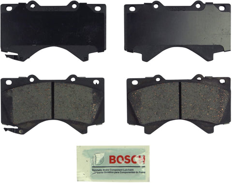 Bosch BE1303 Blue Disc Brake Pad Set for Lexus: 2008-15 LX570; Toyota: 2008-15 Land Cruiser, 2008-15 Sequoia, 2007-15 Tundra - FRONT