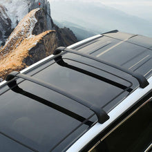 Black Aluminum Roof Rack Cross Bars Replacement for 2015-2018 Highlander Top Side Rail Cargo Carries