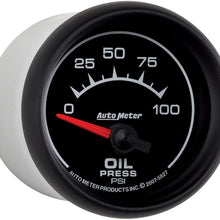 Auto Meter 5927 ES 2-1/16" 0-100 PSI Short Sweep Electric Oil Pressure Gauge