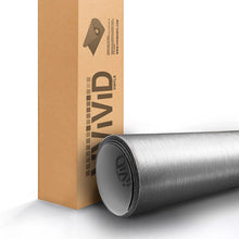 VViViD XPO Silver Brushed Steel Car Wrap Vinyl Roll with Air Release Technology (1.49ft x 5ft)