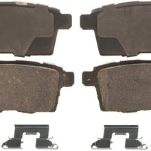 Wagner QuickStop ZD1259 Ceramic Disc Pad Set Includes Pad Installation Hardware, Rear