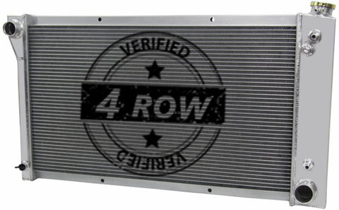Primecooling 4 Row All Aluminum Radiator for GMC/Chevy Blazer Jimmy, C/K Series C10 C20 C30 K10 K20 K30 1967-72