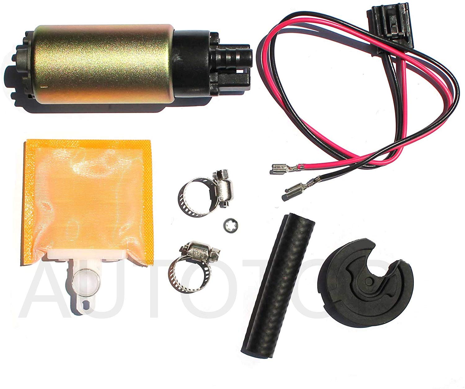 AUTOTOP New High Performance Universal Electric Intank Fuel Pump with Installation Kit For Multiple Models E2068