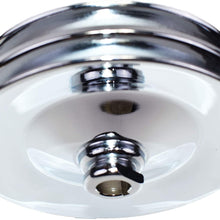 A-Team Performance Saginaw Power Steering Pump Double-Groove Steel Pulley Compatible With GM (Chrome)