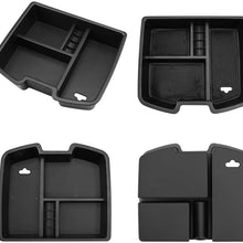 Seven Sparta Center Console Organizer for GMC Sierra Yukon Chevrolet Avalanche Chevy Silverado Tahoe Suburban 2007-2014 ABS Tray Armrest Storage Box