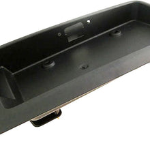 APDTY 112812 Exterior Rear Right Cargo Door Handle License Plate Bracket Holder Black Plastic Fits 1996-2015 Chevy Express or GMC Savana 1500 2500 3500 Van (Replaces 25989400, 15167638, 15269298)