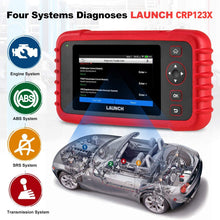 LAUNCH OBD2 Scanner CRP123X Automotive Car Code Reader Scan Tool for ABS SRS Transmission Engine Diagnostic Tool with Battery Test, Android 7.0 Based, 5.0” Touchscreen, AutoVIN, Wi-Fi Free Updates