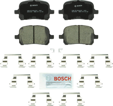 Bosch BC707 QuietCast Premium Ceramic Disc Brake Pad Set For: Lexus ES300, RX300; Toyota Avalon, Camry, Solara, Front