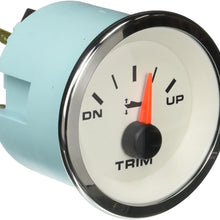 Sierra 62550P Premier Pro Series - Trim Gauges (Outboard, I/O) 4-Stroke 2002 and Up, White