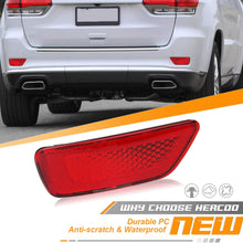 HERCOO Rear Bumper Reflector Light Lamp Compatible with Jeep Grand Cherokee 2012-2018, Patriot 2013-2017, Dodge Journey 2012-2020, Pack of 2