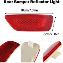 Rear Bumper Reflector Lights Red Lens Compatible with 2012-2018 Jeep Grand Cherokee Compass 2013-2017 Patriot 2012-2020 Dodge Journey - Replace 57010721AC 57010720AC Lamps Assembly, Pack of 2