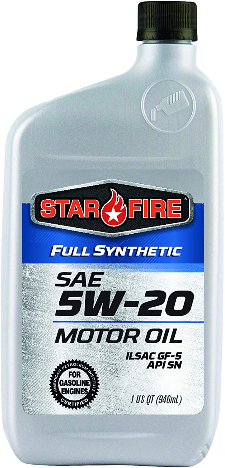 Star Fire Premium Lubricants 5W20 Full Synthetic Motor Oil 12/1QT