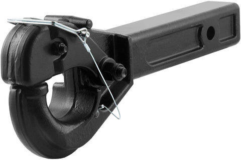 CURT 48004 Pintle Hook Hitch for 2-Inch Receiver, 20,000 lbs, Fits 2-1/2-Inch Lunette Ring