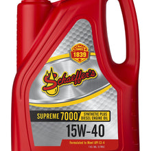 Schaeffer Manufacturing Co. 0700-006S Supreme 7000 Synthetic Plus Engine Oil 15W-40, 1 gallon