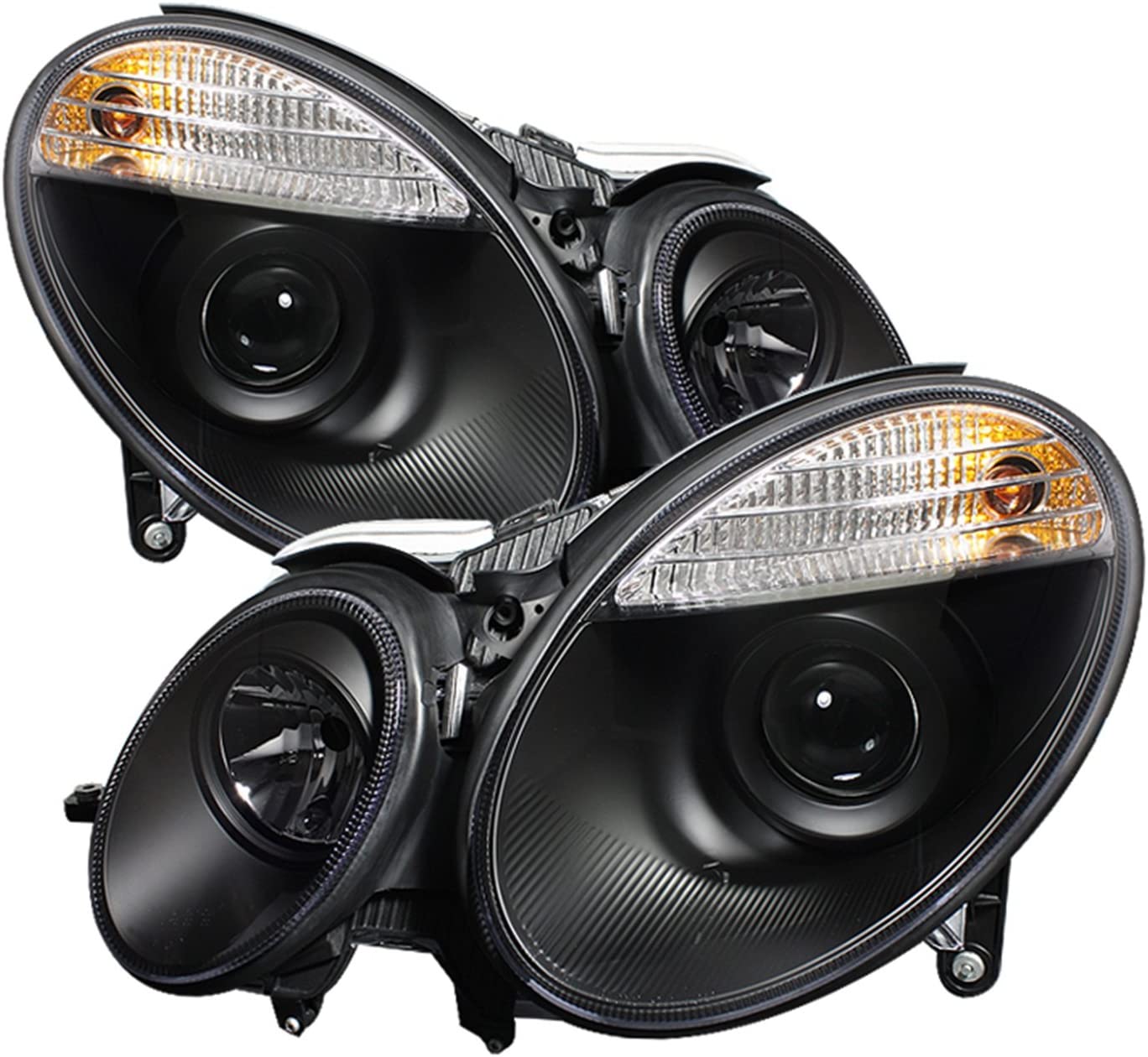 Spyder Auto PRO-YD-MBW21107-HL-BK Mercedes Benz E-Class W211 Black Halo Projector Headlight