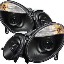 Spyder Auto PRO-YD-MBW21107-HL-BK Mercedes Benz E-Class W211 Black Halo Projector Headlight