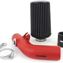 PERRIN Cold Air Intake System Compatible with Subaru STI 2016-17 (RED)