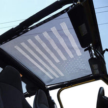 TOAPCAYR TJ Mesh Bikini Top Sunshade UV Protection Soft Top for 1997-2006 Jeep Wrangler TJ and 1987-1999 YJ in Black & White US Flag