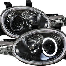 Spyder Auto 5017420 Dodge Neon 95-99 / Plymouth Neon 95-99 Projector Headlights - LED Halo - Black - High H1 (Included) - Low H1 (Included)