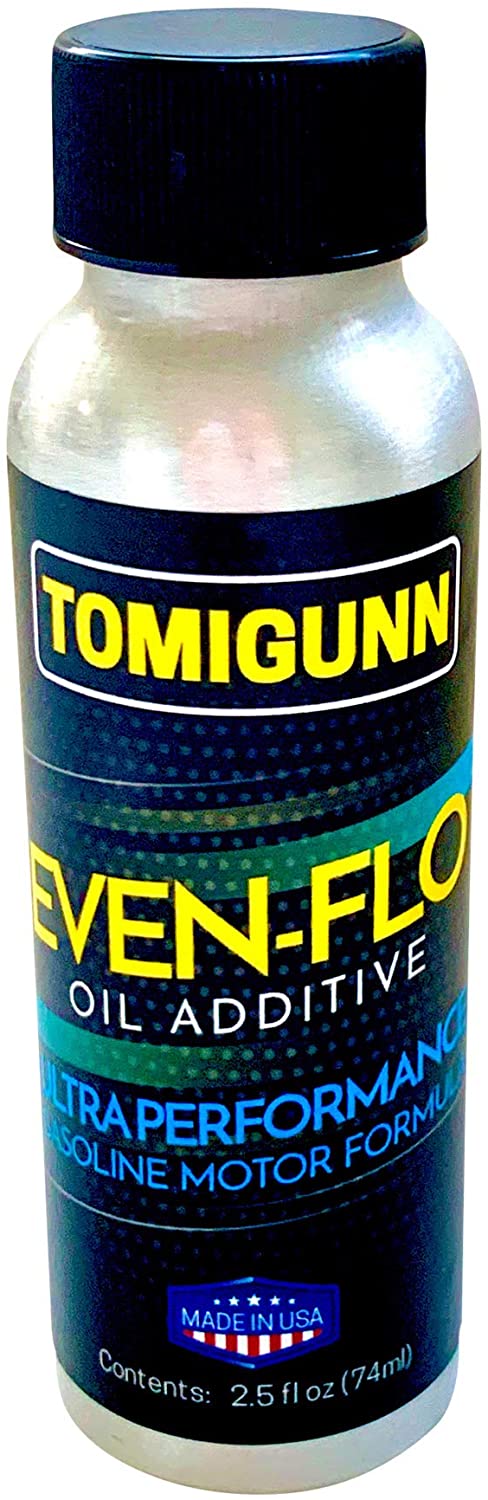 TOMIGUNN - Even-Flo Oil Additive for Gas Motors 2.5 oz - Ultimate Oil Enhancement for High Performance and Extreme Duty Gas Motors