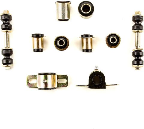 Andersen Restorations Black Polyurethane Front End Suspension Bushings Set Compatible with Plymouth Duster/Valiant OEM Spec Replacements (10 Piece Kit)