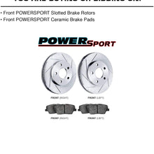 PowerSport Front Slotted Rotors Kit + Ceramic Brake pads BLSF.76045.02