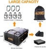AUXKO Car Rooftop Cargo Carrier Roof Bag, 20 Cubic Feet Waterproof Military Soft Roof Top Luggage Carrier Bag Heavy Duty Truck Bed Cargo Bag Fits All Vehicle with/Without Rack