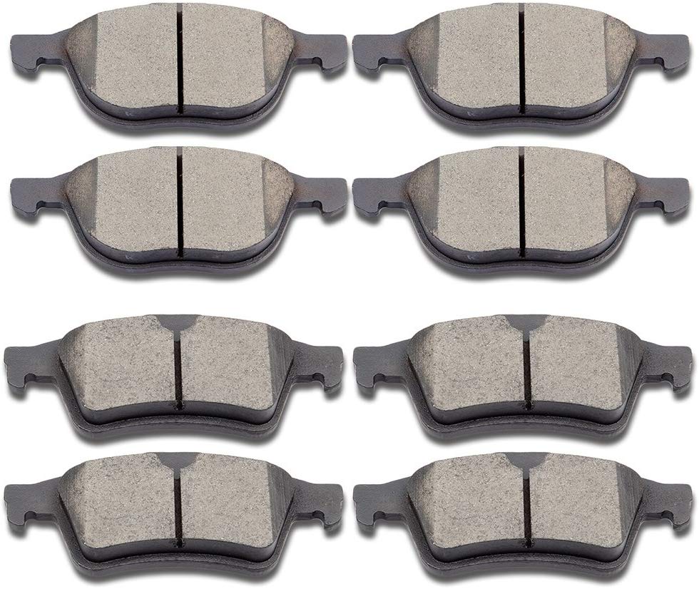 SCITOO Ceramic Disc Brake Pads Set fit Ford Escape Focus C-Max Transit Connect,Mazda 3 5 3 Sport,Volvo C30 C70 S40 V50