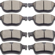 SCITOO Ceramic Disc Brake Pads Set fit Ford Escape Focus C-Max Transit Connect,Mazda 3 5 3 Sport,Volvo C30 C70 S40 V50