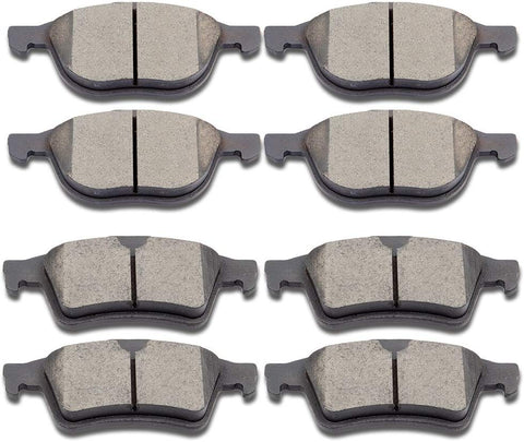 SCITOO Ceramic Disc Brake Pads Set fit Ford Escape Focus C-Max Transit Connect,Mazda 3 5 3 Sport,Volvo C30 C70 S40 V50