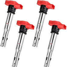 Ignition Coils 4-Pack Compatible with Volkswagen MK5 MK6 Jetta Golf Passat CC Tiguan & Audi A3 A4 A5 A6 A7 Q5 Q7 R8 S4 S5 TT 3.2L 4.2L 5.2L